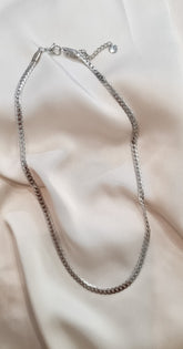 Cadena Acero Plateado ( Eslabones Espiga ) - LaBloomyShop